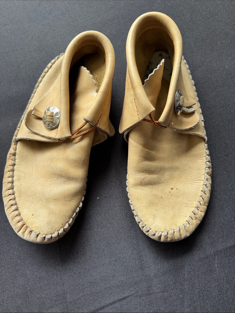 Casual Leather Moccasin Slip-On in Tan